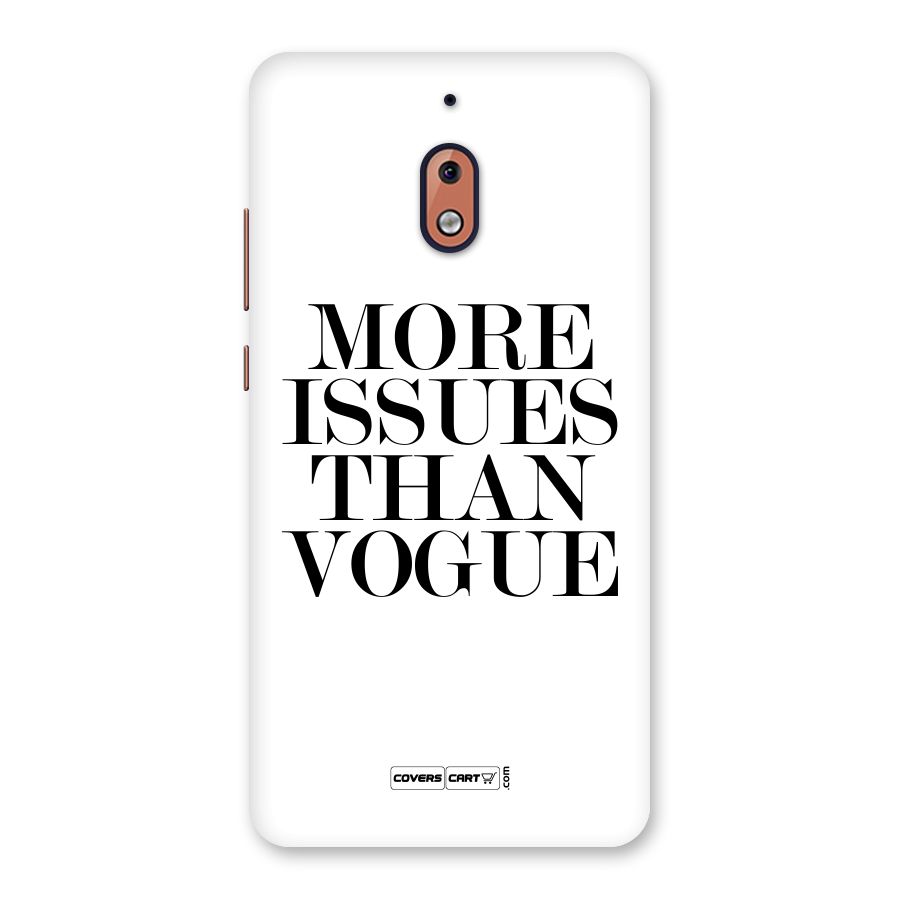 More Issues than Vogue (White) Back Case for Nokia 2.1