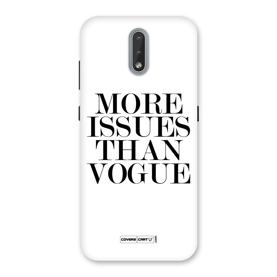 More Issues than Vogue (White) Back Case for Nokia 2.3