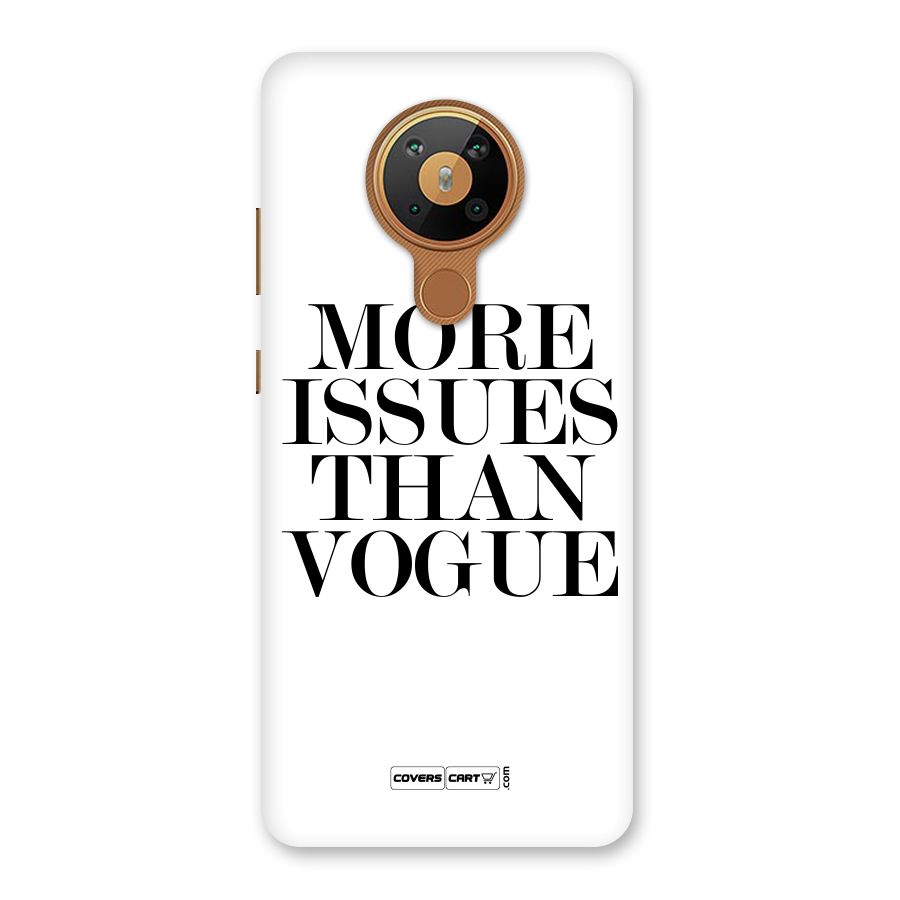 More Issues than Vogue (White) Back Case for Nokia 5.3