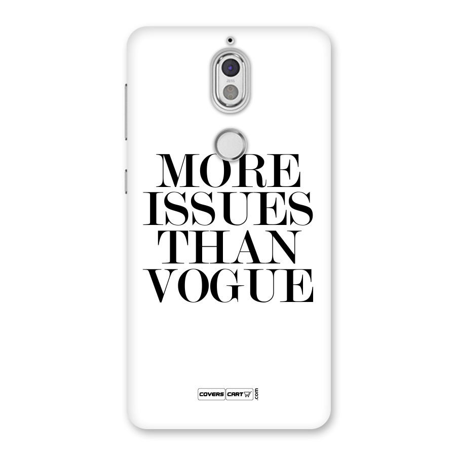 More Issues than Vogue (White) Back Case for Nokia 7