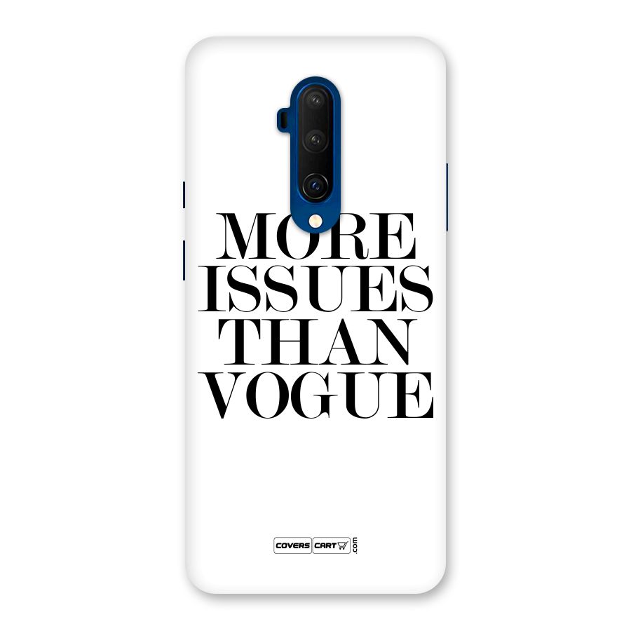 More Issues than Vogue (White) Back Case for OnePlus 7T Pro
