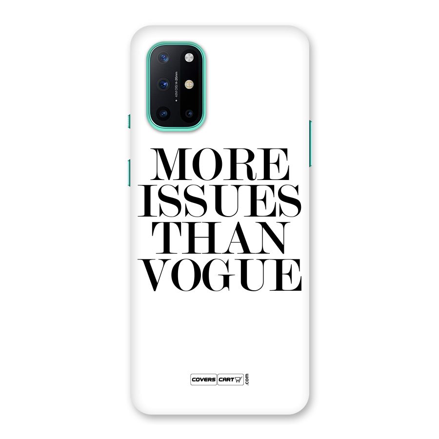 More Issues than Vogue (White) Back Case for OnePlus 8T