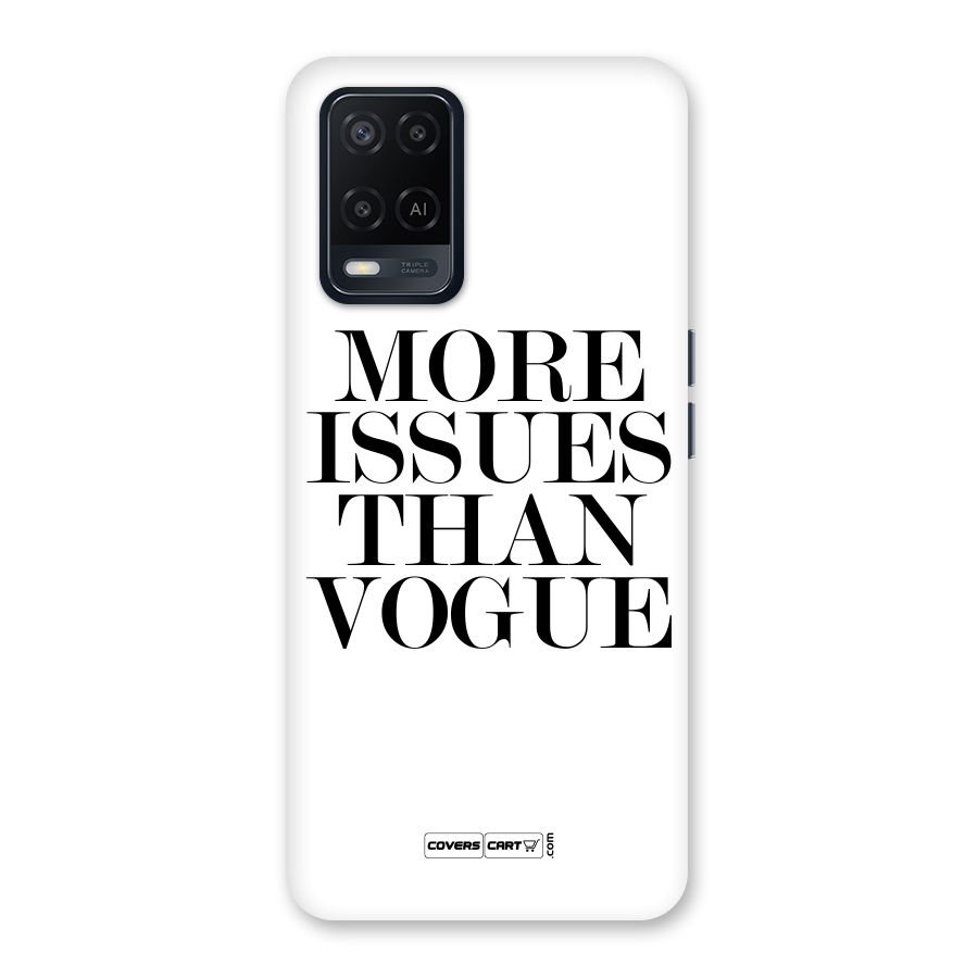 More Issues than Vogue (White) Back Case for Oppo A54
