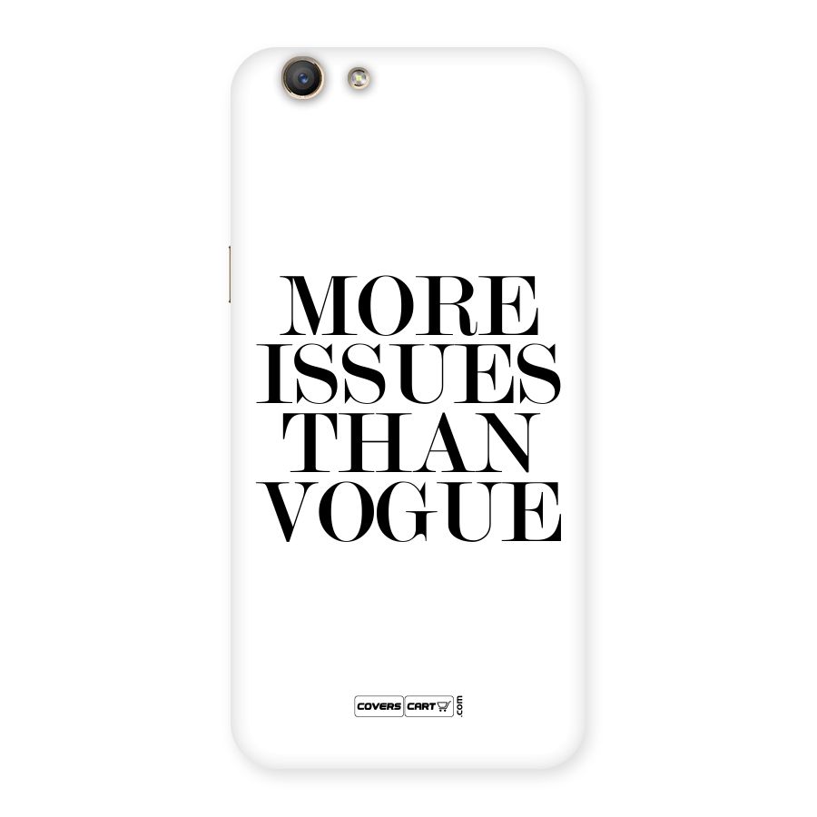 More Issues than Vogue (White) Back Case for Oppo A59