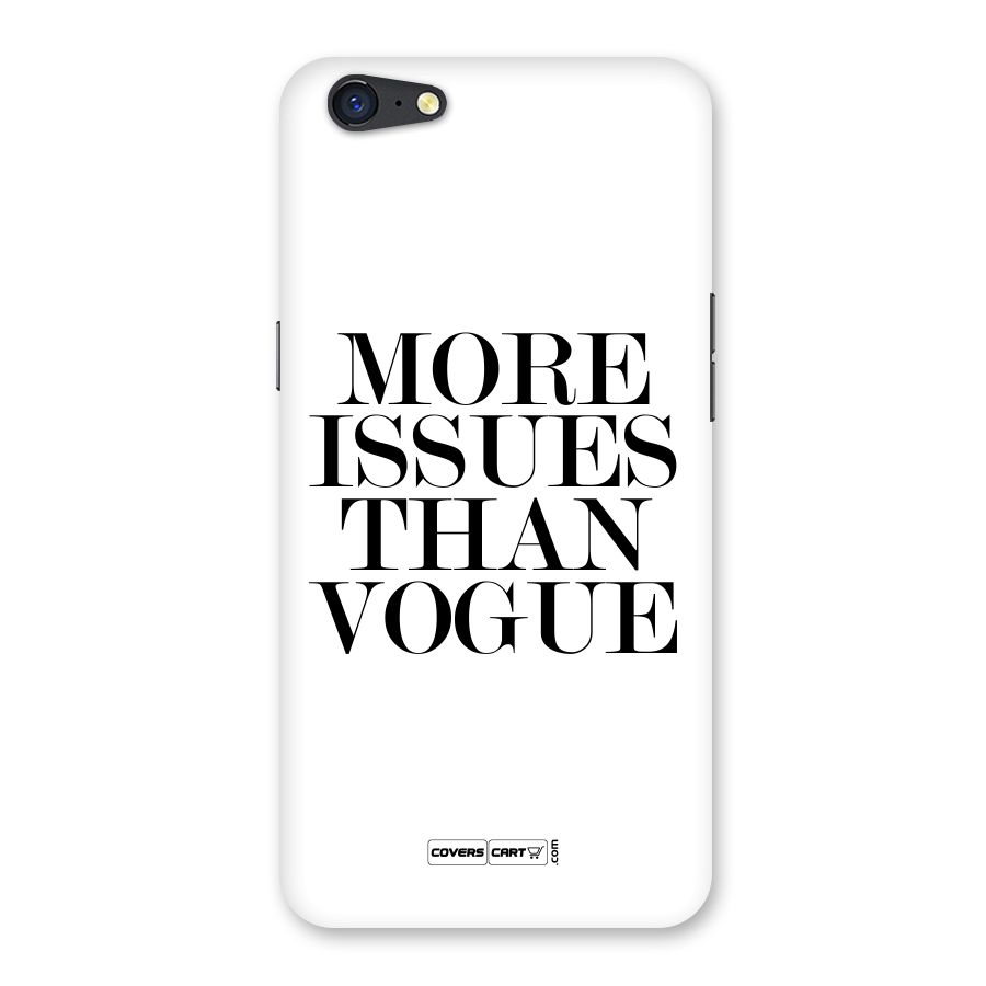 More Issues than Vogue (White) Back Case for Oppo A71