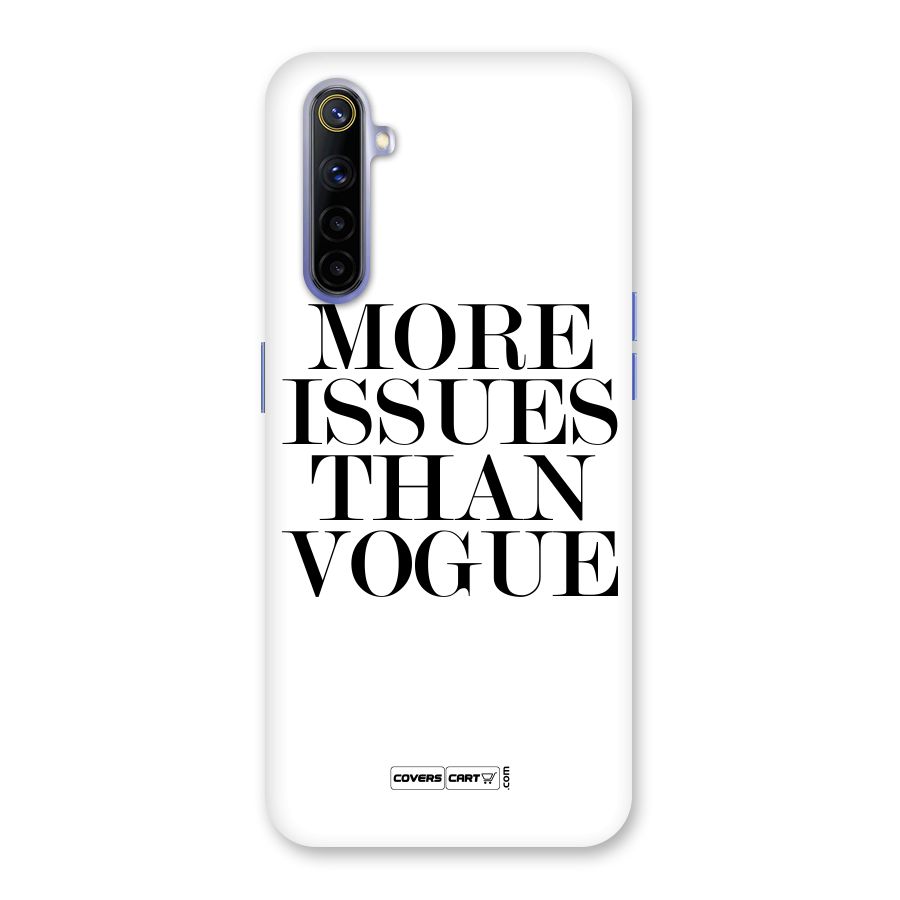More Issues than Vogue (White) Back Case for Realme 6