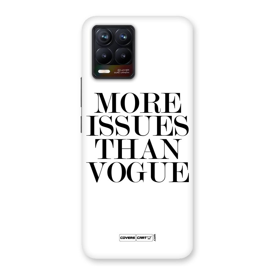 More Issues than Vogue (White) Back Case for Realme 8