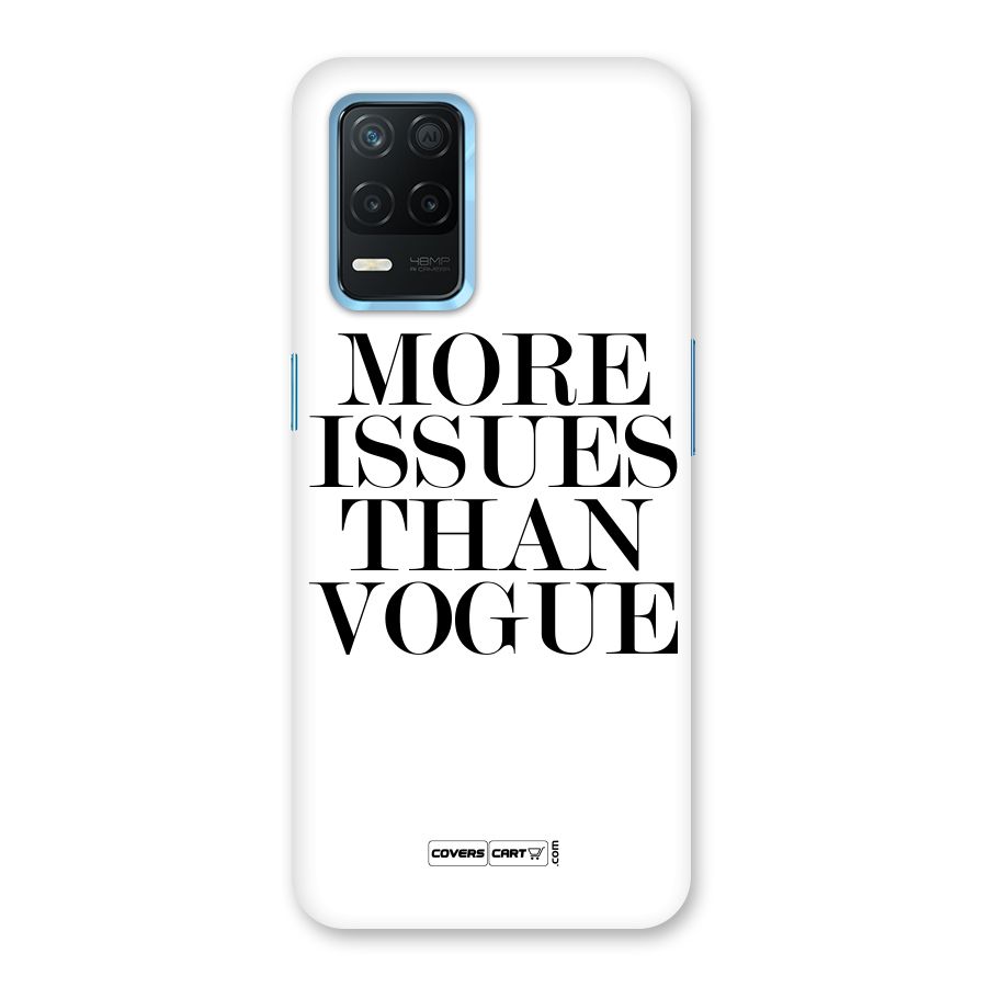 More Issues than Vogue (White) Back Case for Realme 8s 5G