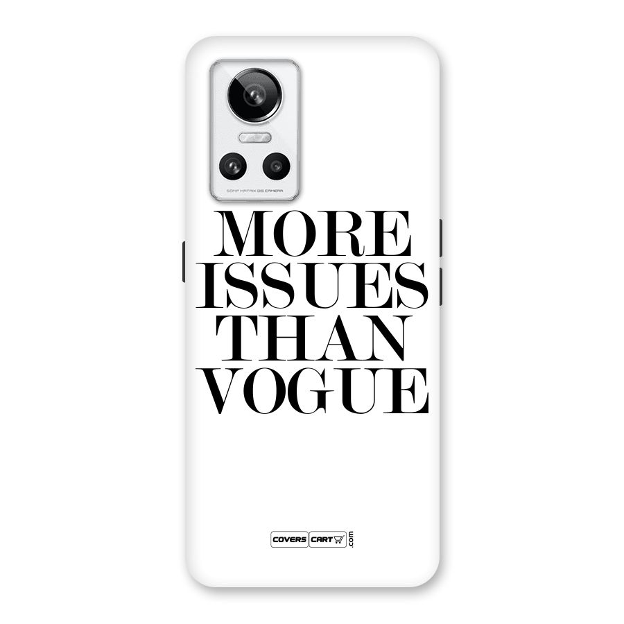 More Issues than Vogue (White) Back Case for Realme GT Neo 3