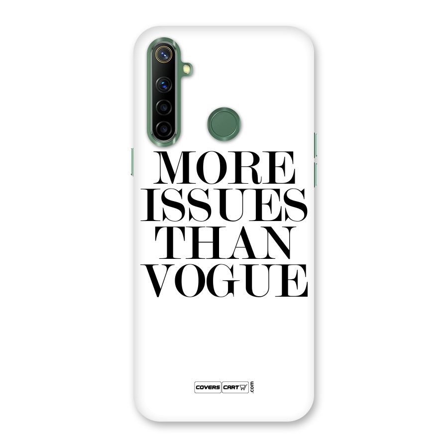 More Issues than Vogue (White) Back Case for Realme Narzo 10
