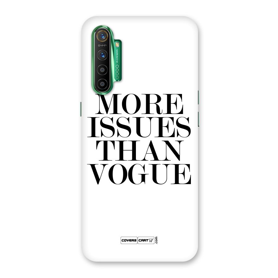 More Issues than Vogue (White) Back Case for Realme X2