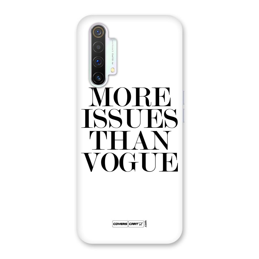 More Issues than Vogue (White) Back Case for Realme X3