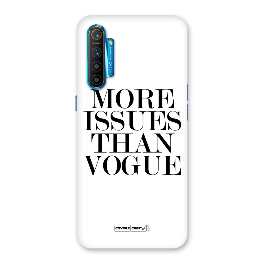 More Issues than Vogue (White) Back Case for Realme XT