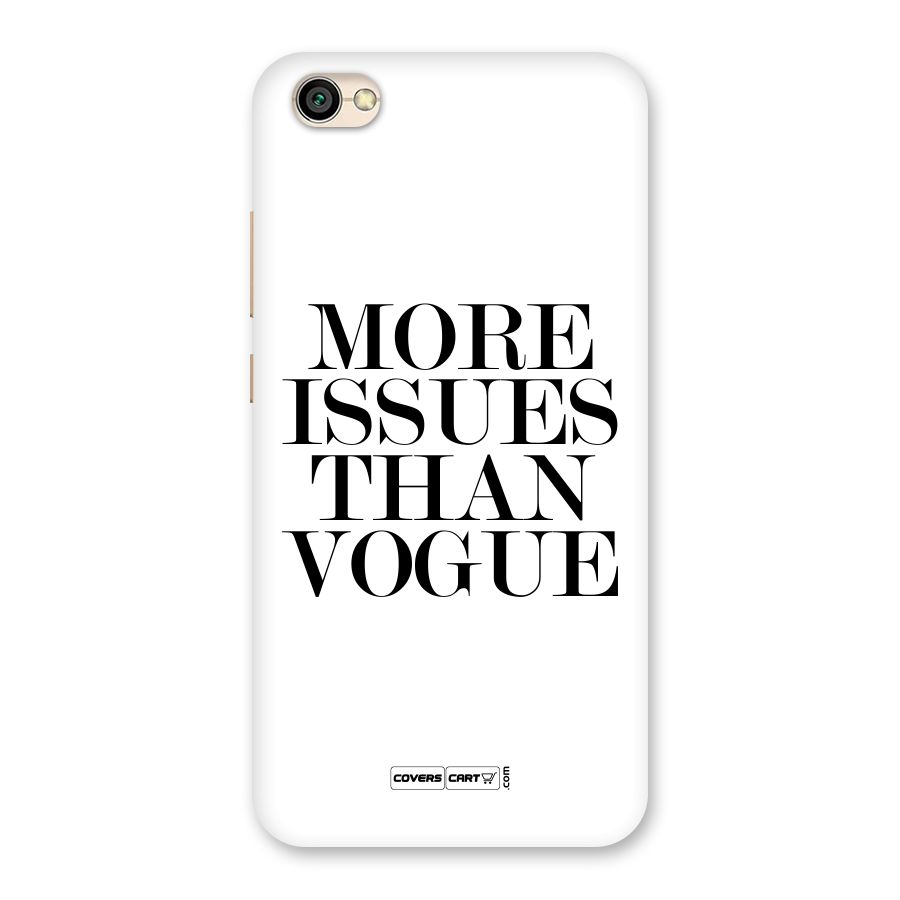 More Issues than Vogue (White) Back Case for Redmi Y1 Lite
