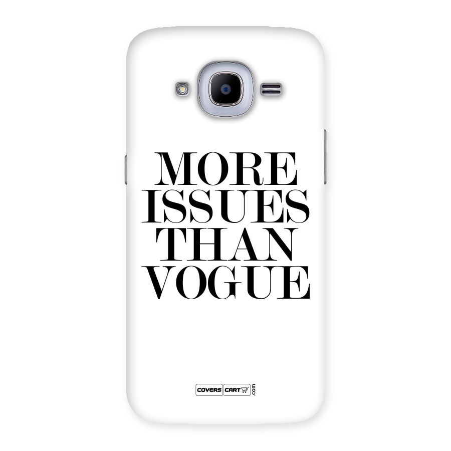 More Issues than Vogue (White) Back Case for Samsung Galaxy J2 2016
