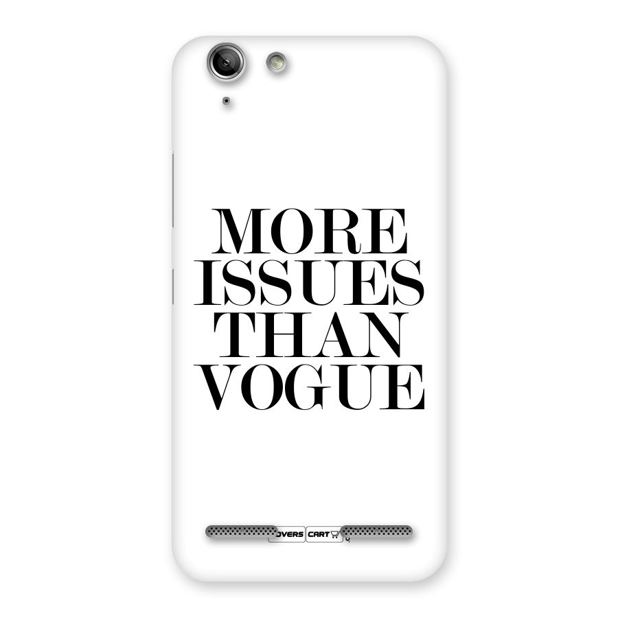More Issues than Vogue (White) Back Case for Vibe K5