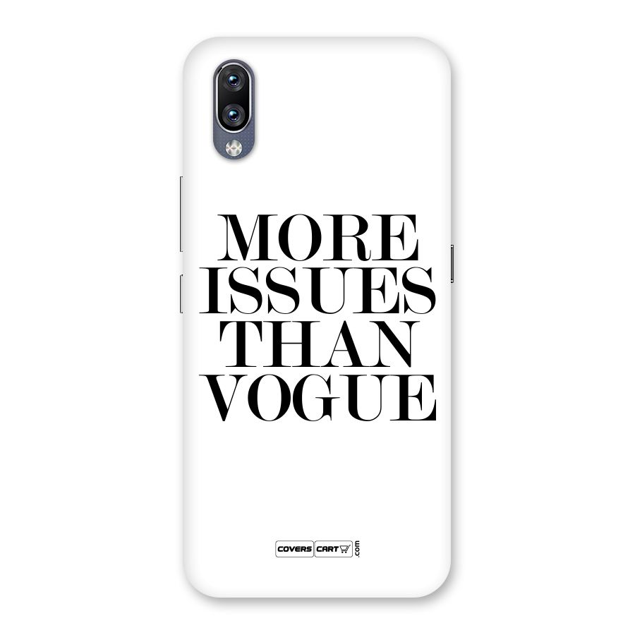 More Issues than Vogue (White) Back Case for Vivo NEX
