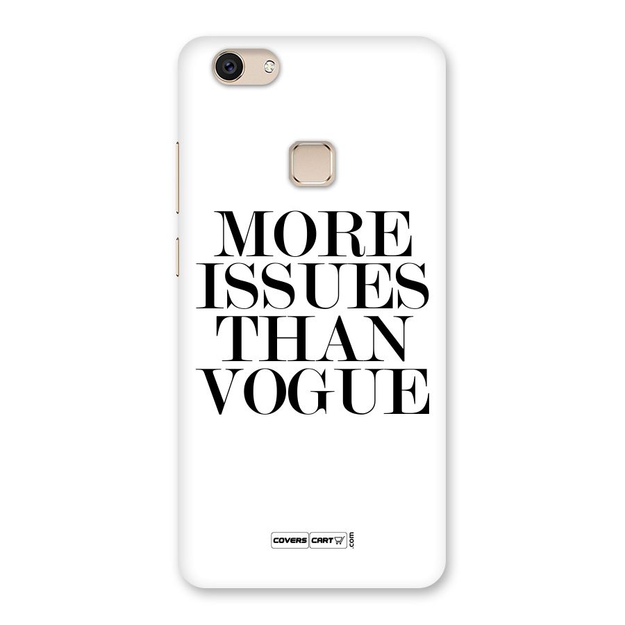 More Issues than Vogue (White) Back Case for Vivo V7