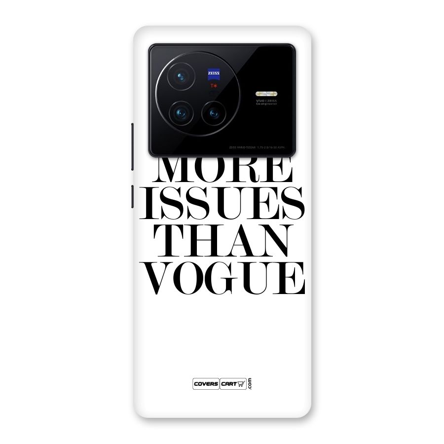 More Issues than Vogue (White) Back Case for Vivo X80