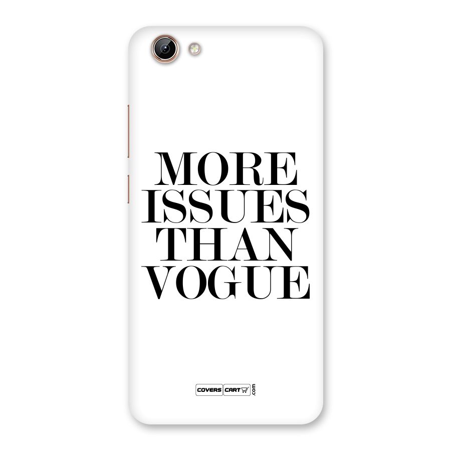 More Issues than Vogue (White) Back Case for Vivo Y71i