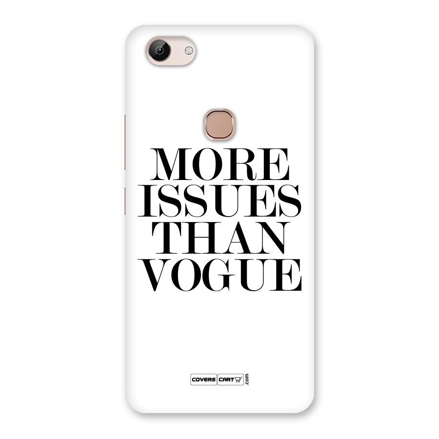More Issues than Vogue (White) Back Case for Vivo Y83