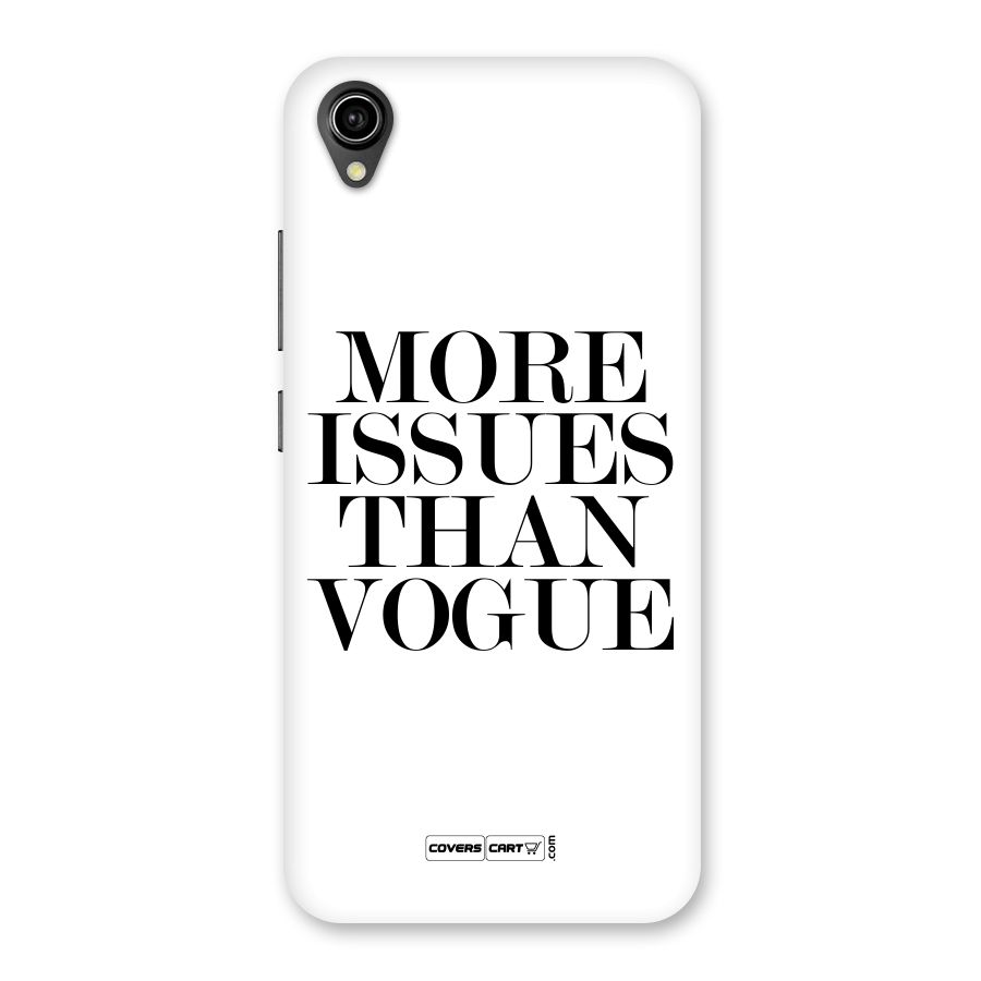 More Issues than Vogue (White) Back Case for Vivo Y90