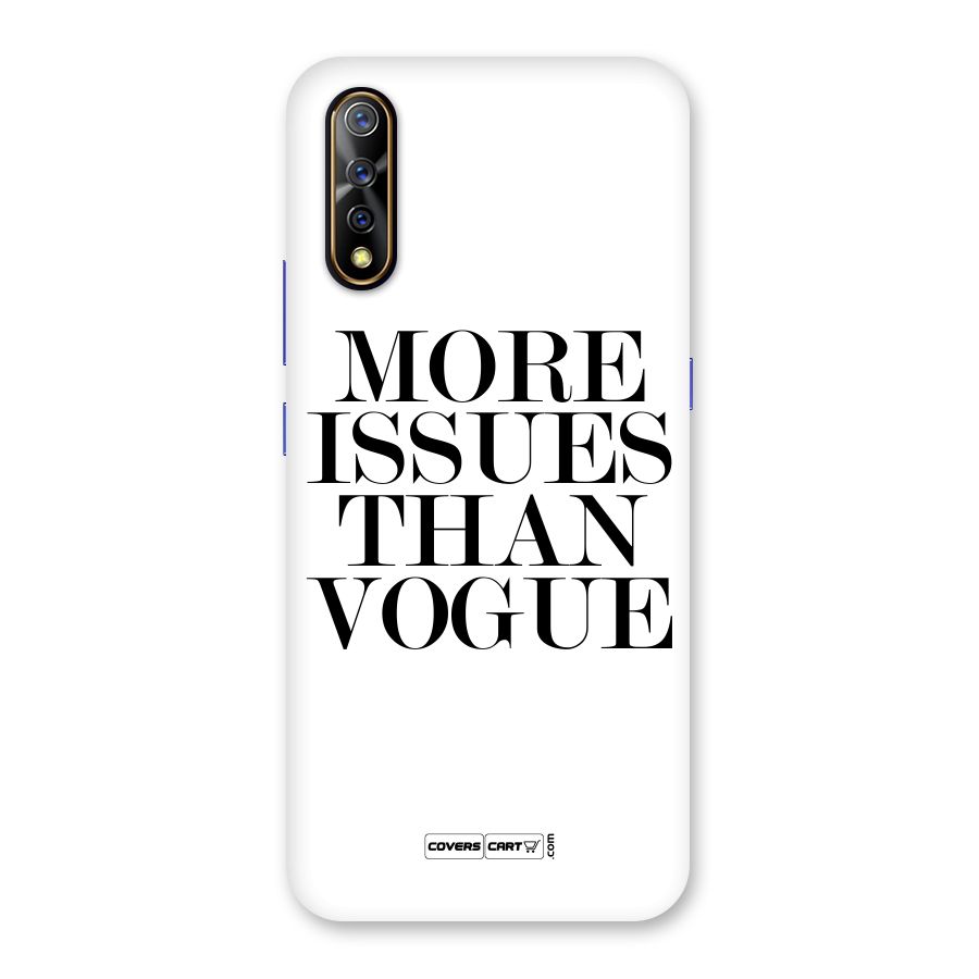 More Issues than Vogue (White) Back Case for Vivo Z1x