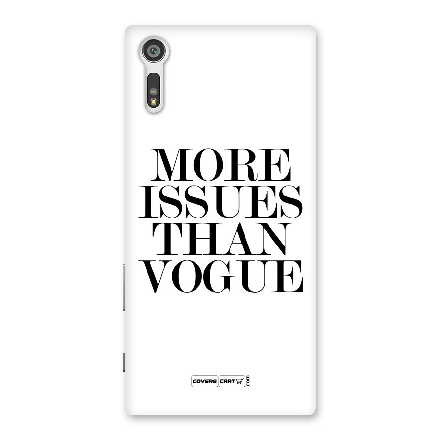 More Issues than Vogue (White) Back Case for Xperia XZ