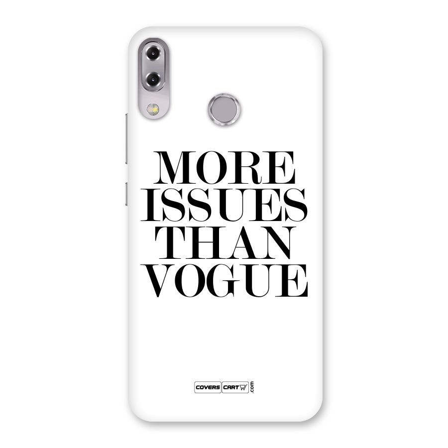 More Issues than Vogue (White) Back Case for Zenfone 5Z