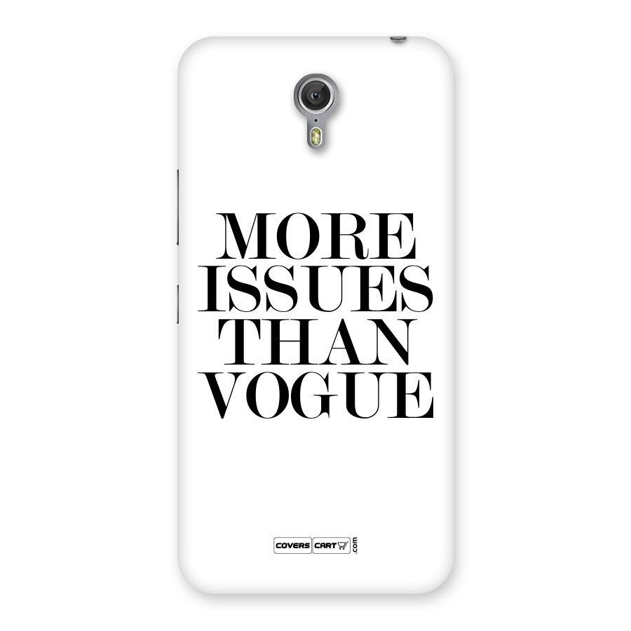 More Issues than Vogue (White) Back Case for Zuk Z1