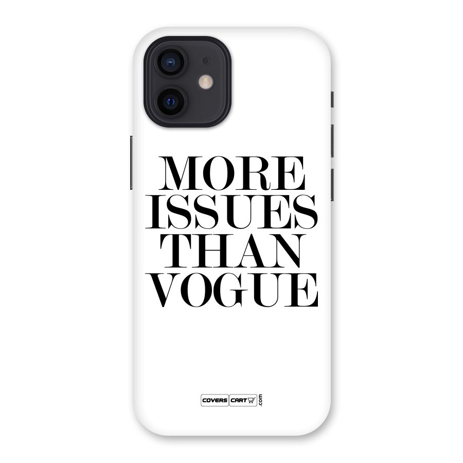 More Issues than Vogue (White) Back Case for iPhone 12