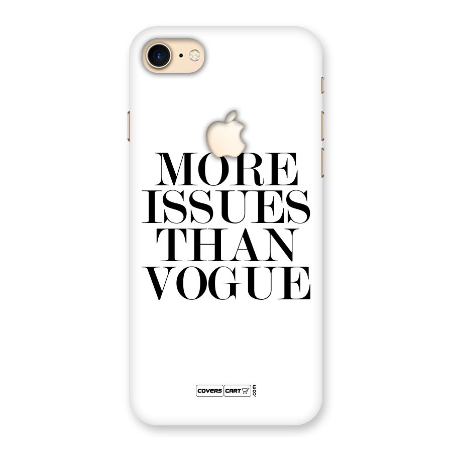 More Issues than Vogue (White) Back Case for iPhone 7 Apple Cut