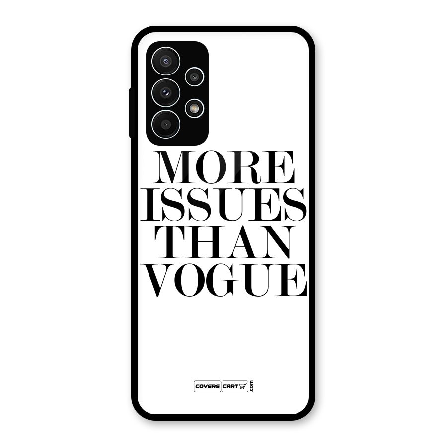 More Issues than Vogue (White) Glass Back Case for Galaxy A23