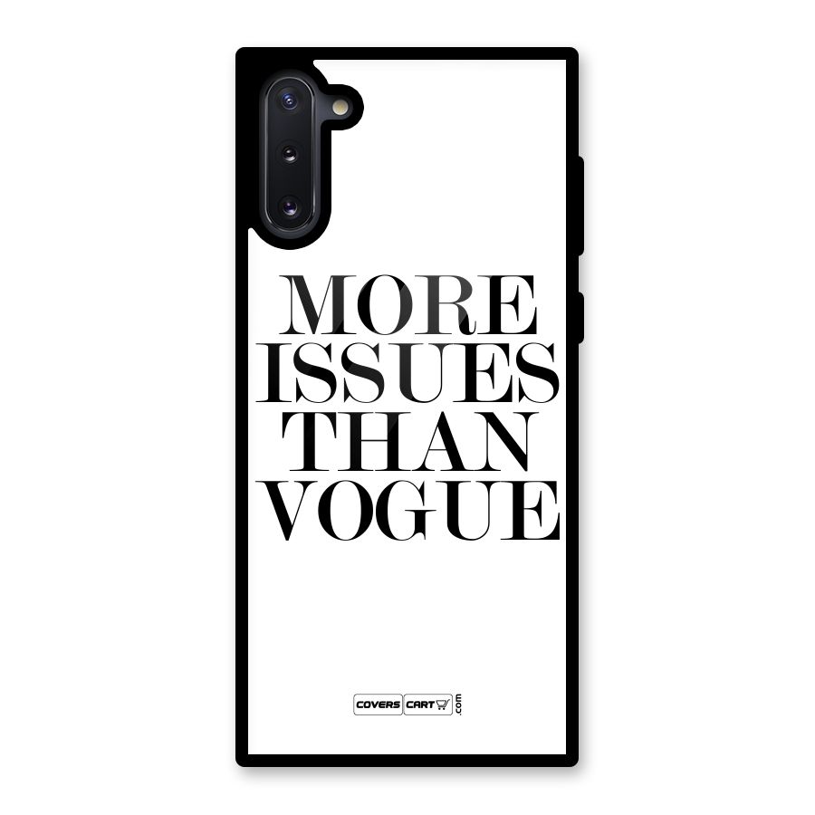 More Issues than Vogue (White) Glass Back Case for Galaxy Note 10