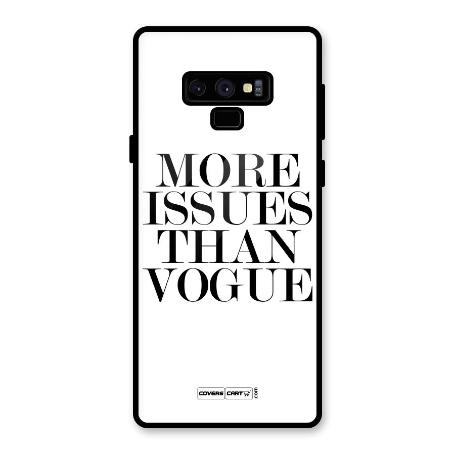 More Issues than Vogue (White) Glass Back Case for Galaxy Note 9