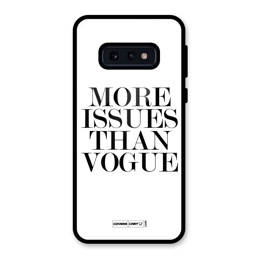 More Issues than Vogue (White) Glass Back Case for Galaxy S10e