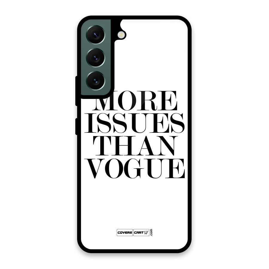 More Issues than Vogue (White) Glass Back Case for Galaxy S22 5G