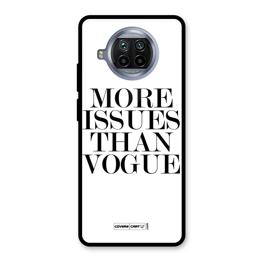 More Issues than Vogue (White) Glass Back Case for Mi 10i