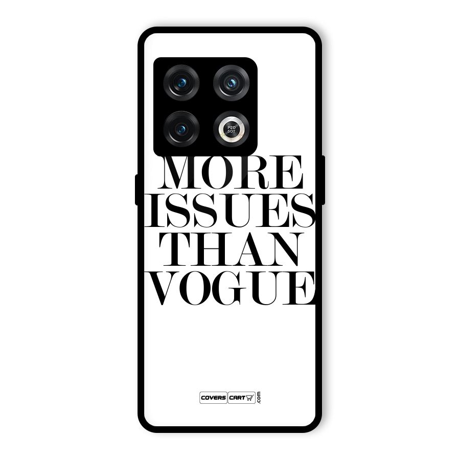 More Issues than Vogue (White) Glass Back Case for OnePlus 10 Pro 5G