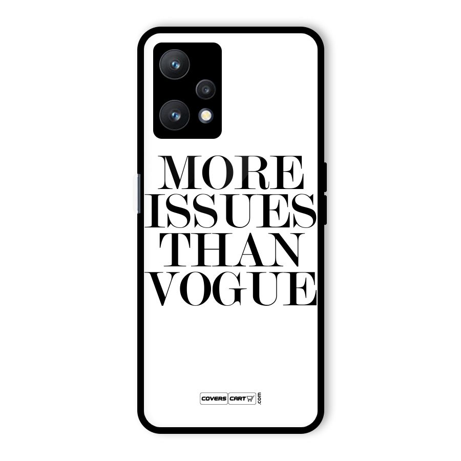 More Issues than Vogue (White) Glass Back Case for Realme 9 Pro 5G