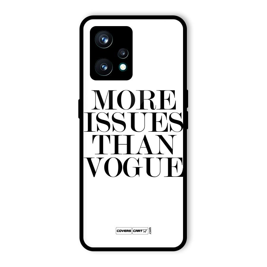 More Issues than Vogue (White) Glass Back Case for Realme 9 Pro Plus 5G