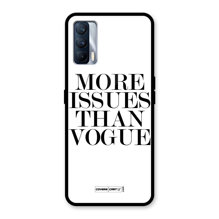 More Issues than Vogue (White) Glass Back Case for Realme X7
