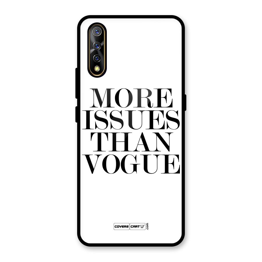 More Issues than Vogue (White) Glass Back Case for Vivo S1