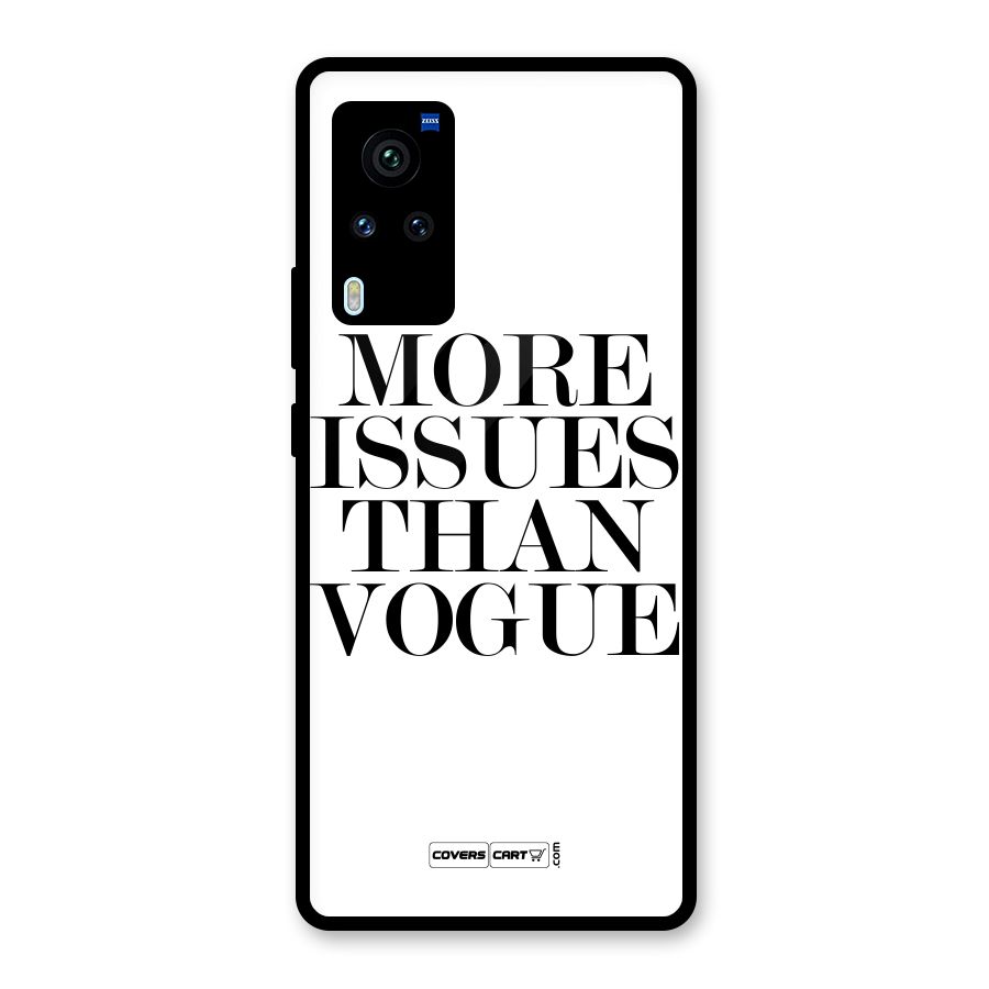 More Issues than Vogue (White) Glass Back Case for Vivo X60 Pro