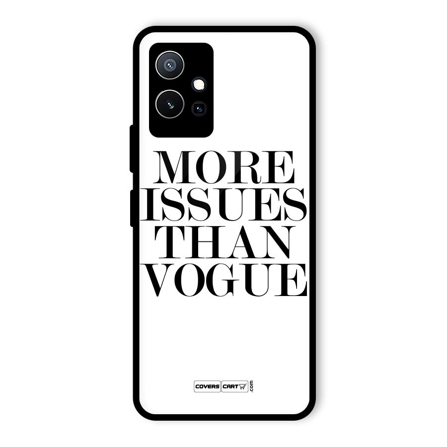 More Issues than Vogue (White) Glass Back Case for Vivo Y75 5G
