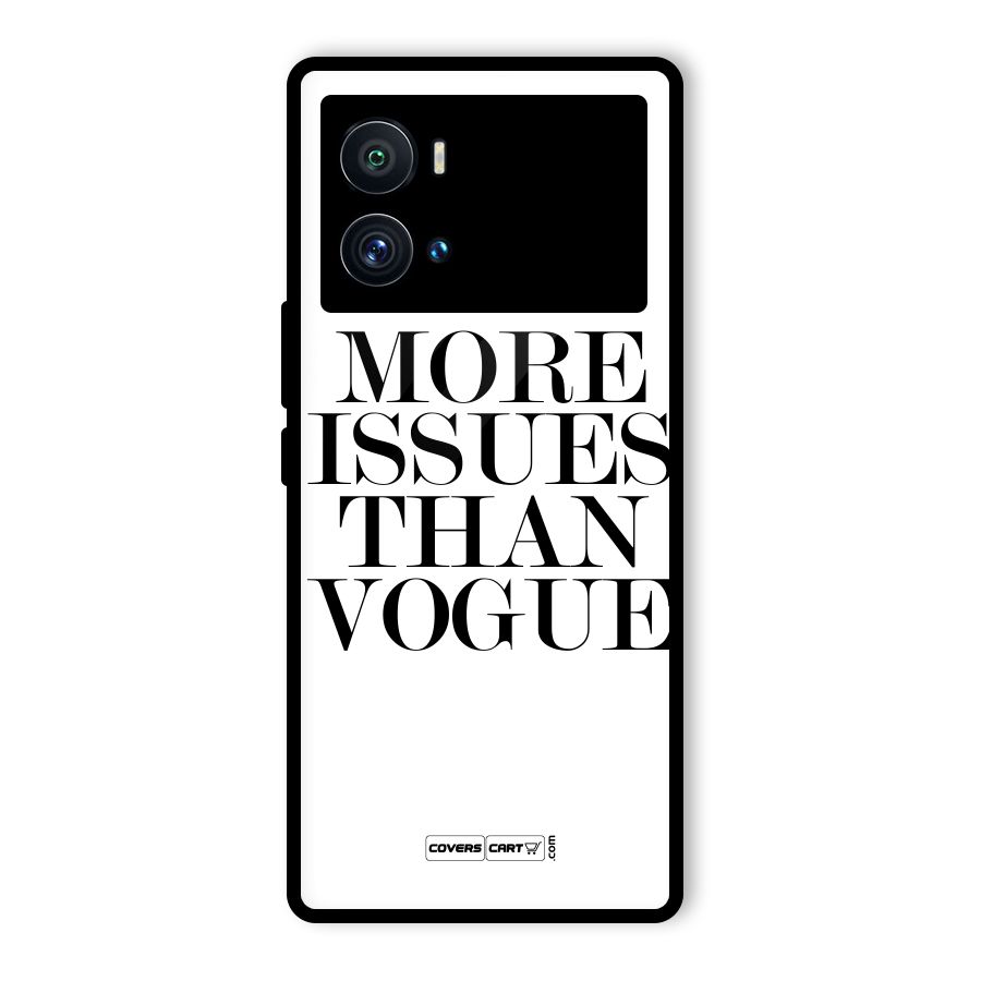 More Issues than Vogue (White) Glass Back Case for Vivo iQOO 9 Pro
