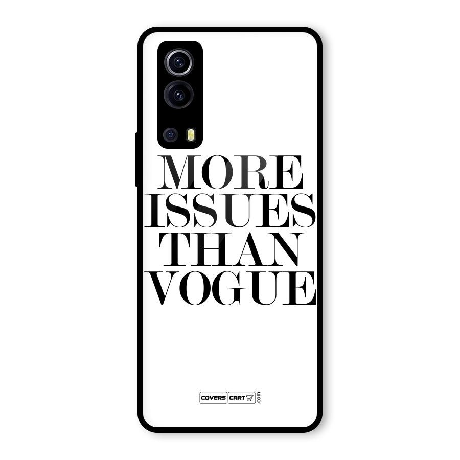 More Issues than Vogue (White) Glass Back Case for Vivo iQOO Z3
