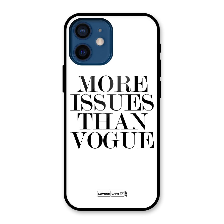 More Issues than Vogue (White) Glass Back Case for iPhone 12 Mini