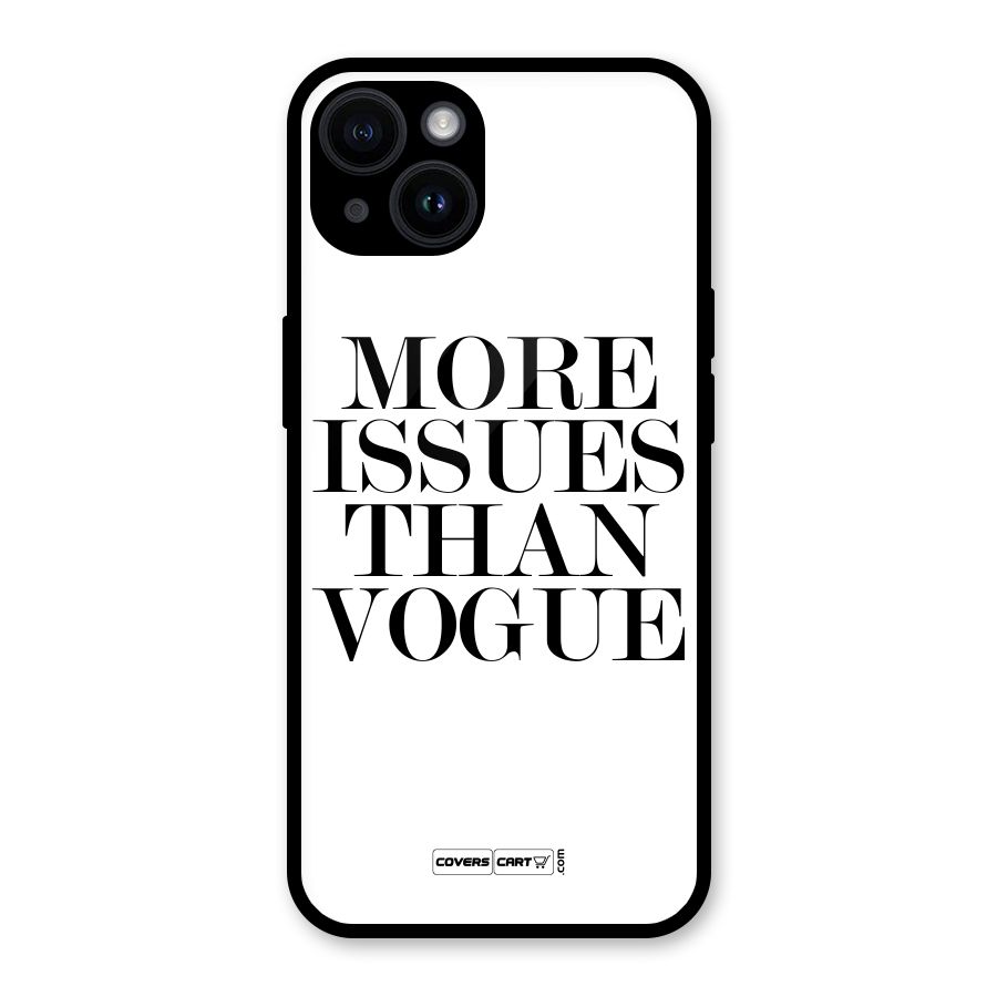 More Issues than Vogue (White) Glass Back Case for iPhone 14