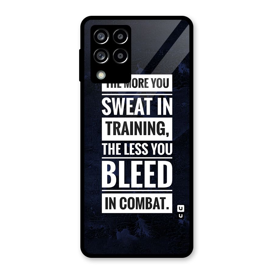 More You Sweat Less You Bleed Glass Back Case for Galaxy M53 5G